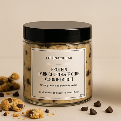Protein Dark Chocolate Chip Cookie Dough | High Protein, Low Sugar